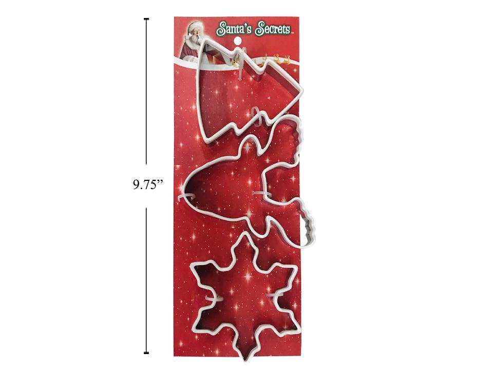 S.Secrets 3pcs Stainless Steel Shaped Cookie Cutter Set, t.o.c.