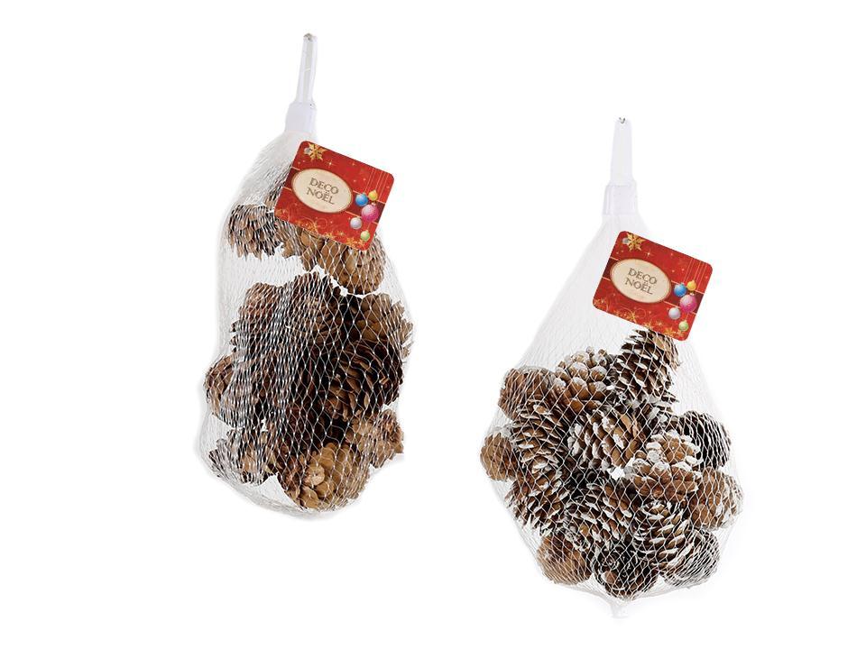 Deco N. 24pcs Mini Pinecones in Net Bag, 2asst., cht