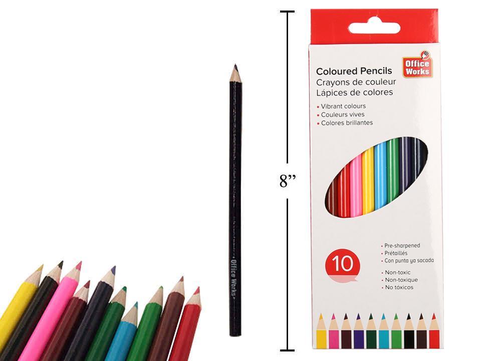 O.WKs. 10-Piece Colouring Pencils