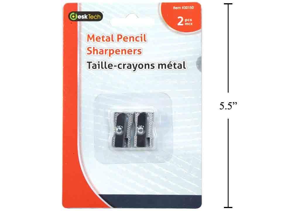 Desk Tech, 2-pc Metal Pencil Sharpeners,  b/c