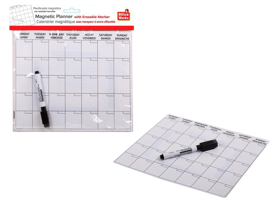 O.WKs. Magnetic Planner with Marker pbh