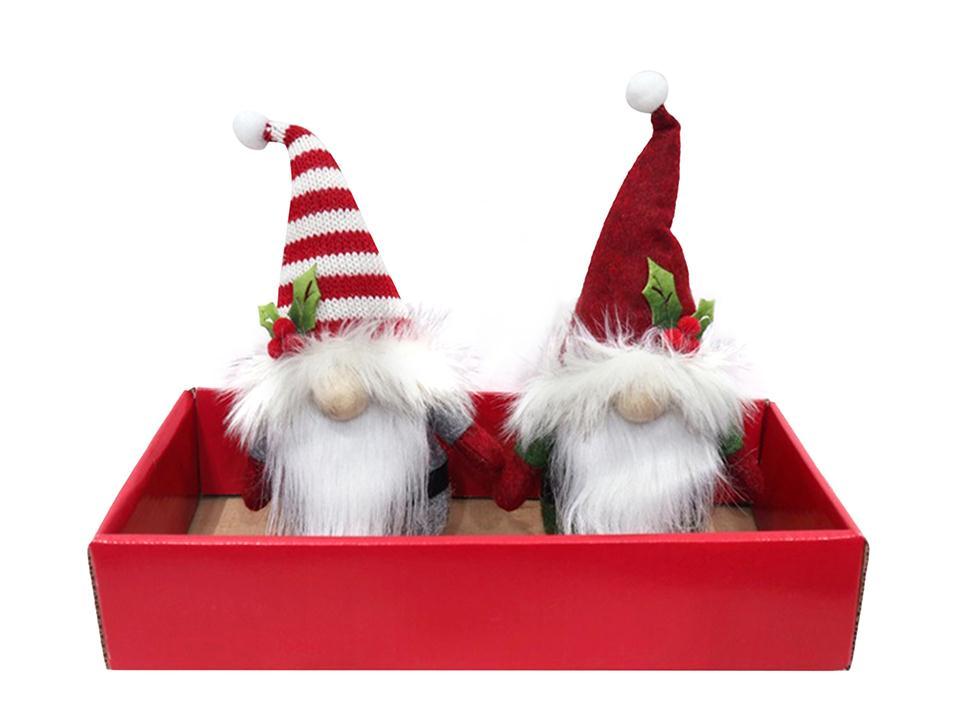 Deco N. 5.5" Santa Gnome Tabletop D??cor, 12pcs/Tray, cht