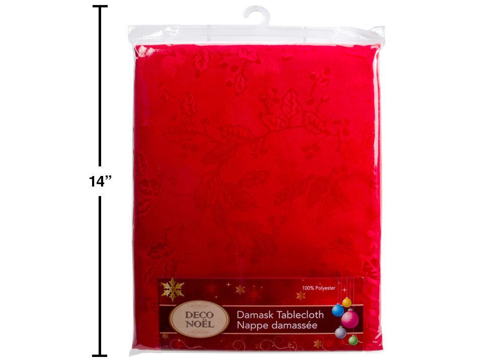Deco N. Table Cloth 52"x70"-Red , polybag w/insert