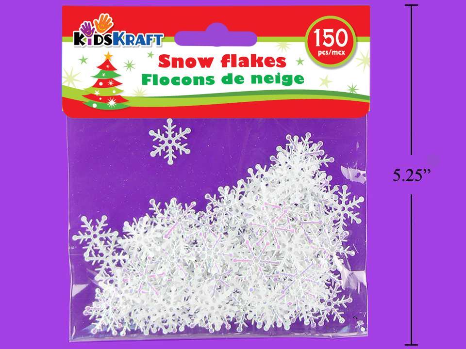 KD.KR. 150pcs Snow Flakes Decor, pbh