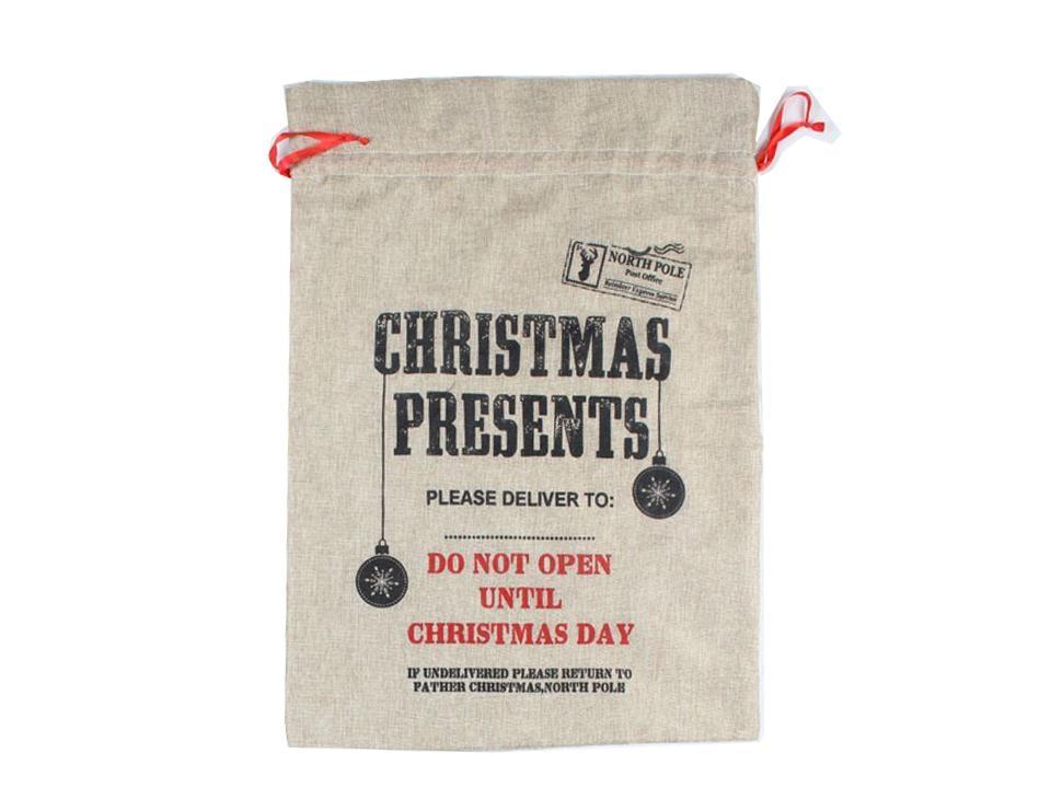 S.Secrets 20"x28" Christmas Presents" Sack, cht