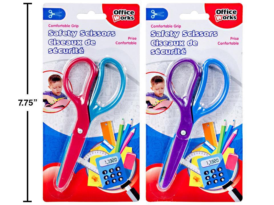 O.WKs. 5.5" Safety Scissors in 2 Colours, Model b/c (#20501)