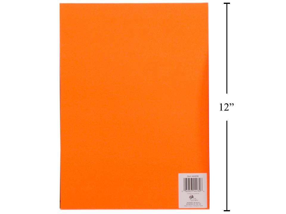 T4C Fluorescent Orange Bristol Paper, 8.25" x 11.5"