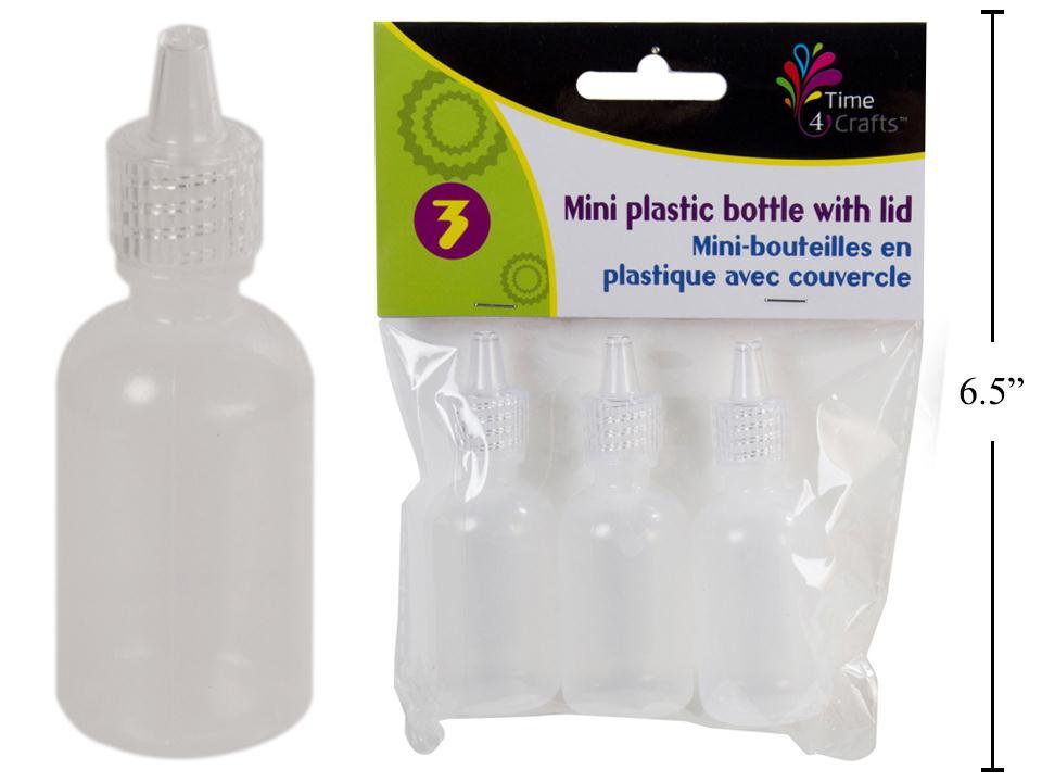 Time 4 Crafts Plastic Soft Bottle with Lid, 85 x 30mm