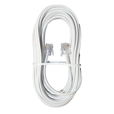 15 Ft. White Phone Line Cord