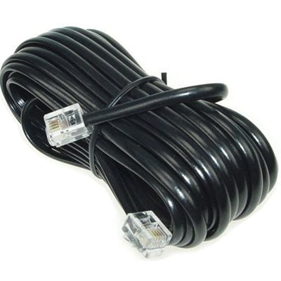 25 Ft. Black Phone Line Cord