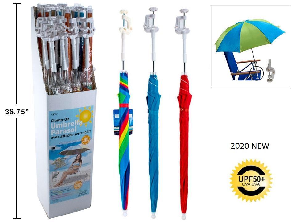 Clamp-On Umbrella, 23.6"x8 Ribs. UV50