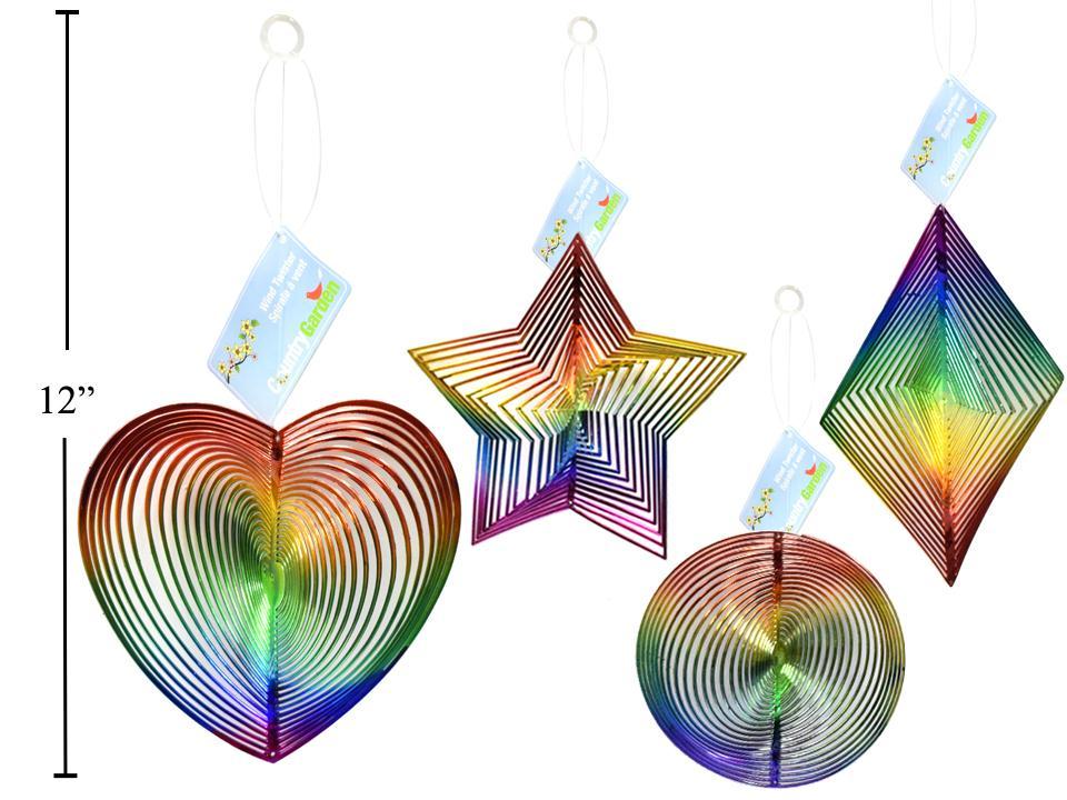 6"-8" Rainbow Colour Wind Twister