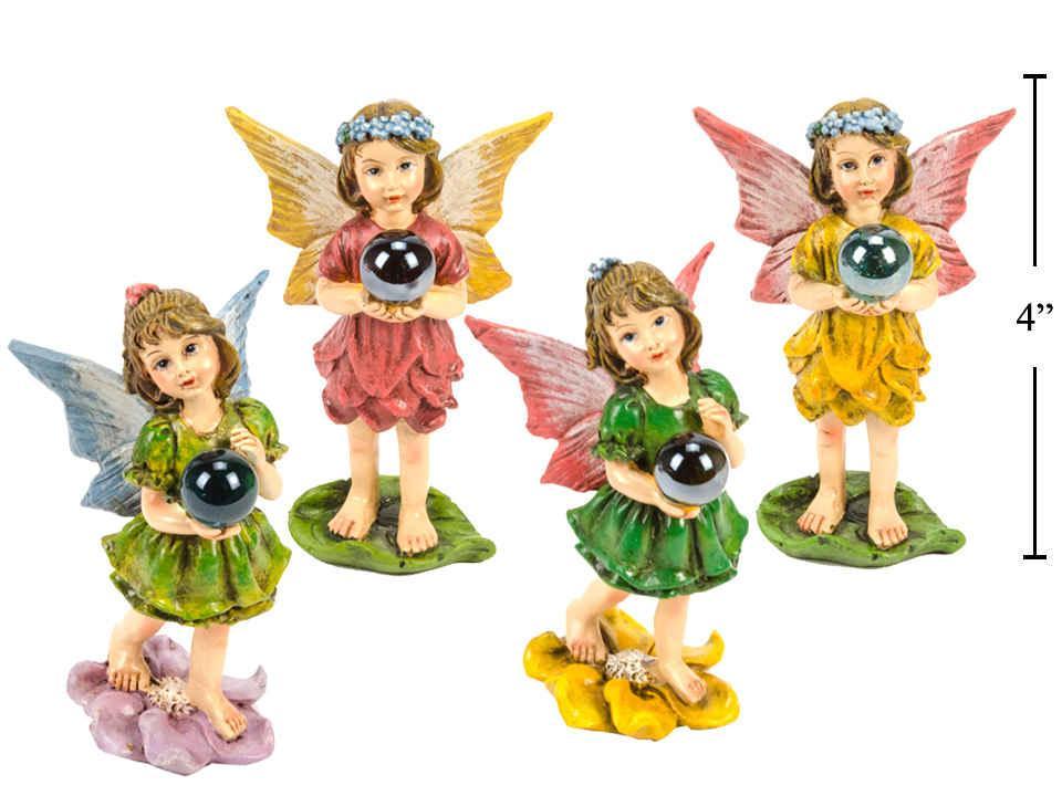 Miniature Standing Fairy, 1.4"x2.4"x3.9", Polyresin