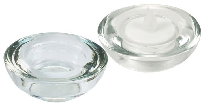 3"D Glass Tealight Candle Holder