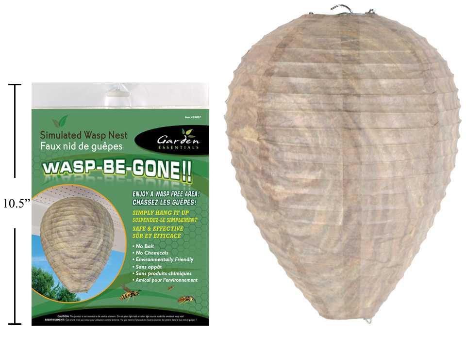 Garden E. "Wasp-Be-Gone" Simulated Wasp Nest, 8.5"x8.5;  Insert