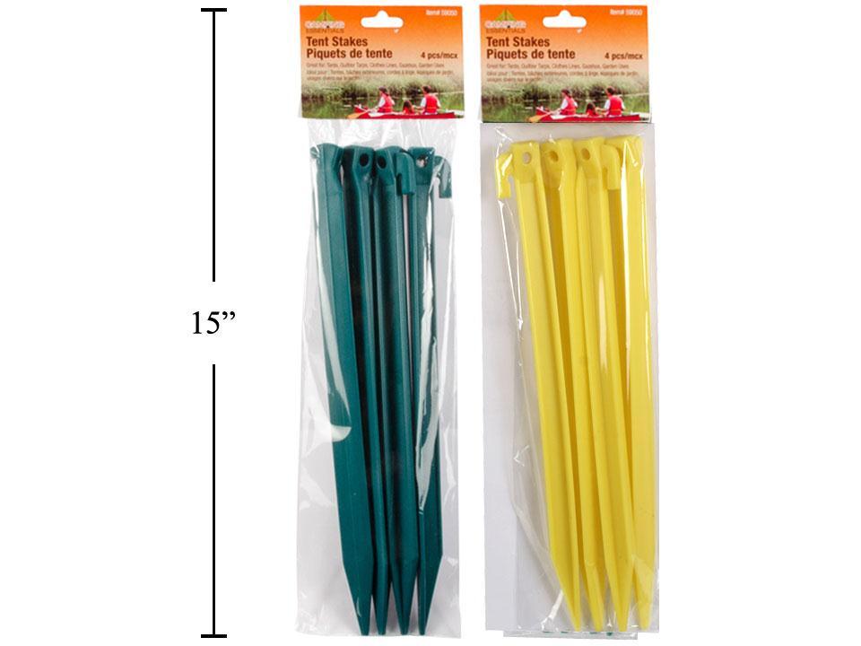 Camping 4pk-12" Tent Stakes