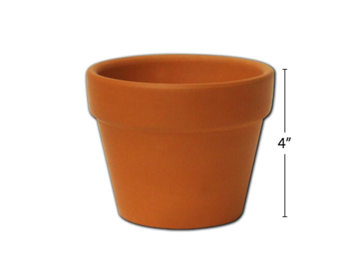 Small Terracotta Planter, 3.25"Dia. x4"H (A384175)