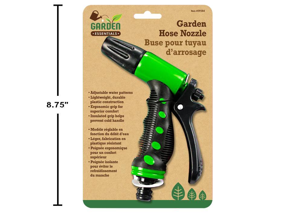 Garden E. Plastic Pistol Hose Nozzle-Green Col., t.o.c.