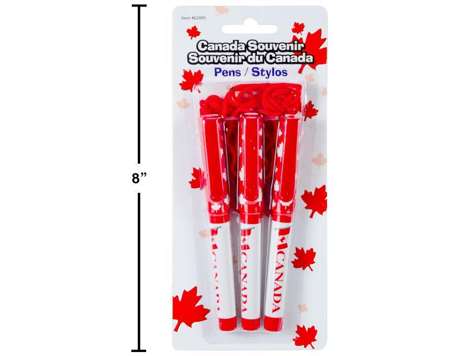 Canada 3-Piece Pen Set with Cord