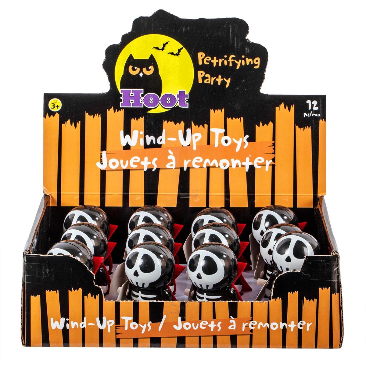 Hoot Hween Wind-Up Walking Skeleton w/Cape