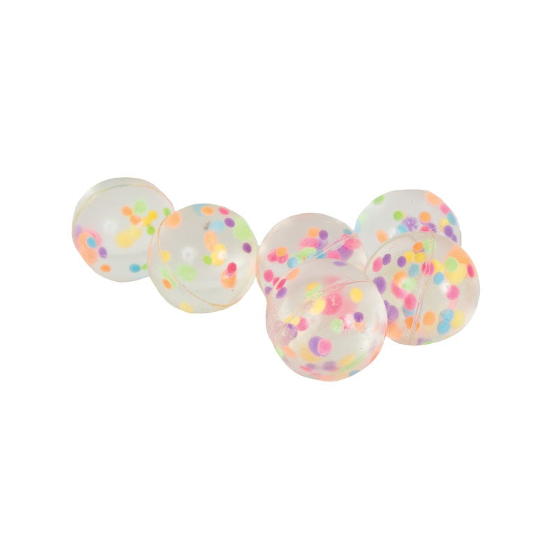 Confetti Filled Bounce Ball Favors, Pack of 8