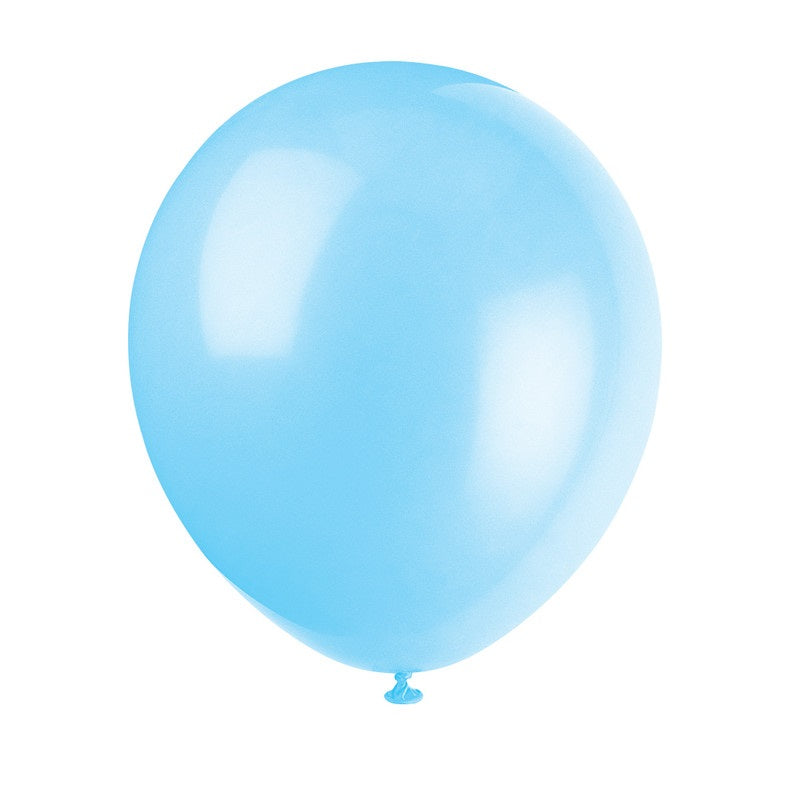 Latex Balloons 10ct - Baby Blue