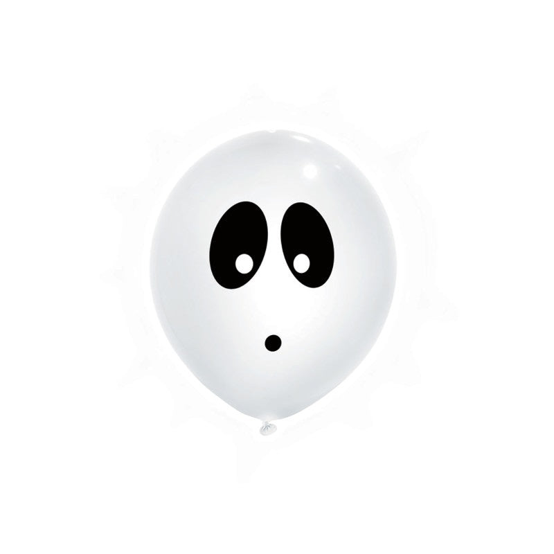 Ghost Light-Up Balloons, Pack of 9, 3 Count Each