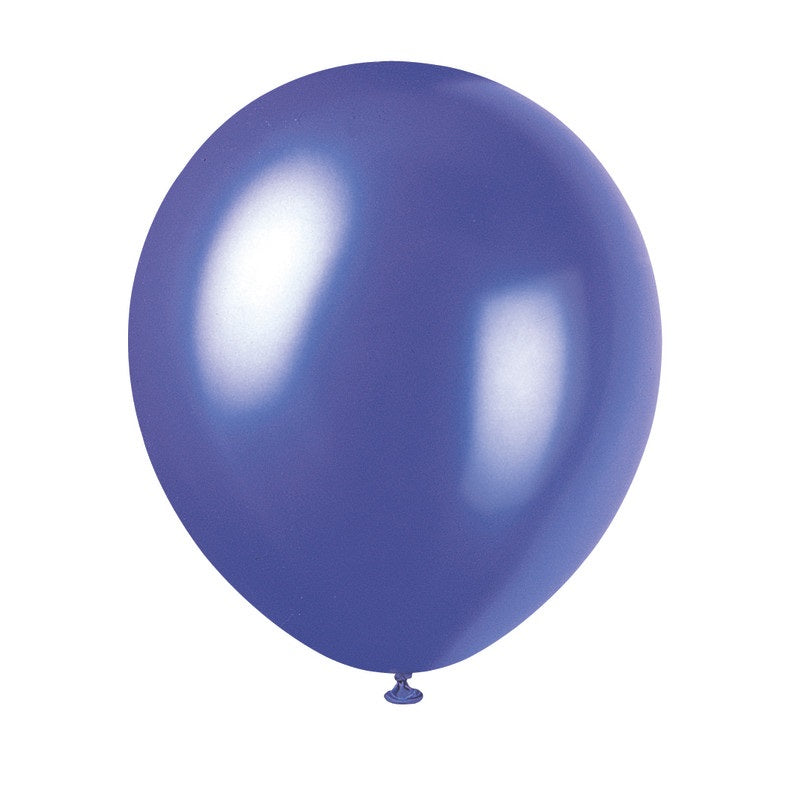 12 Latex Balloons  8ct - Concord Purple"