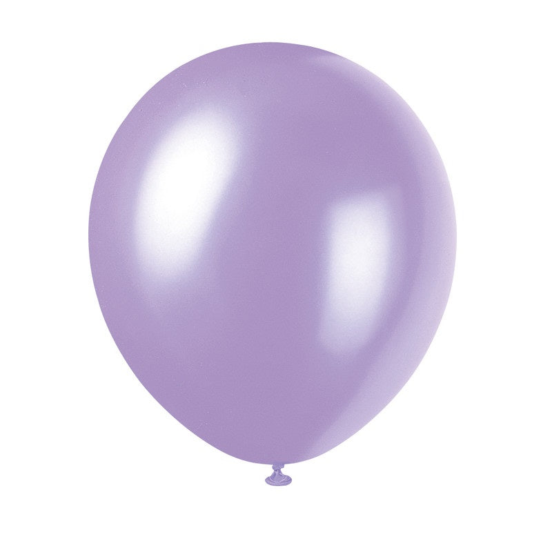 12 Latex Balloons  8ct - Lavender"