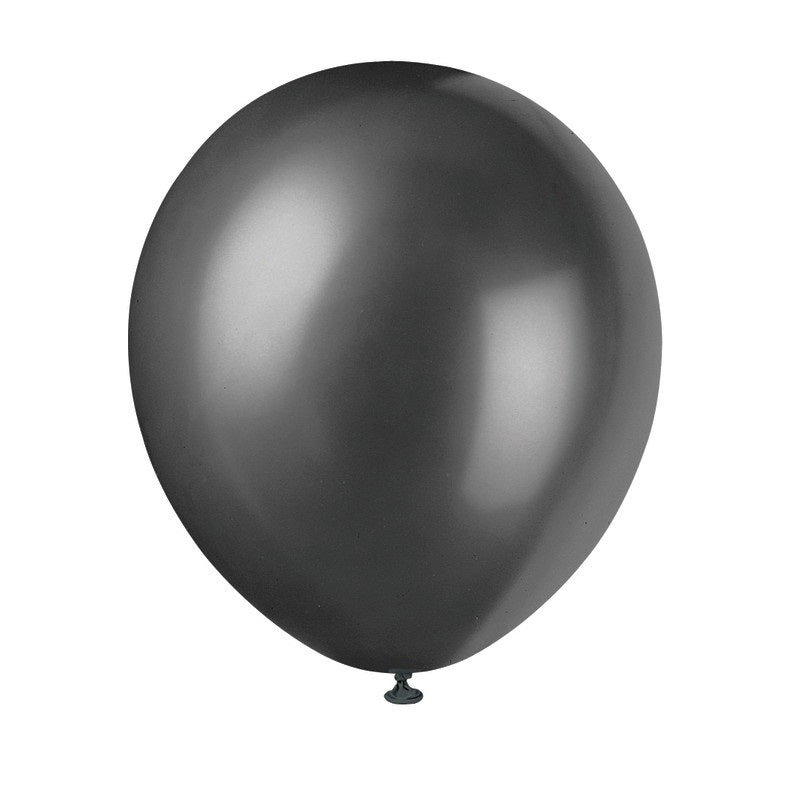 12 Latex Balloons  8ct - Shadow Black"