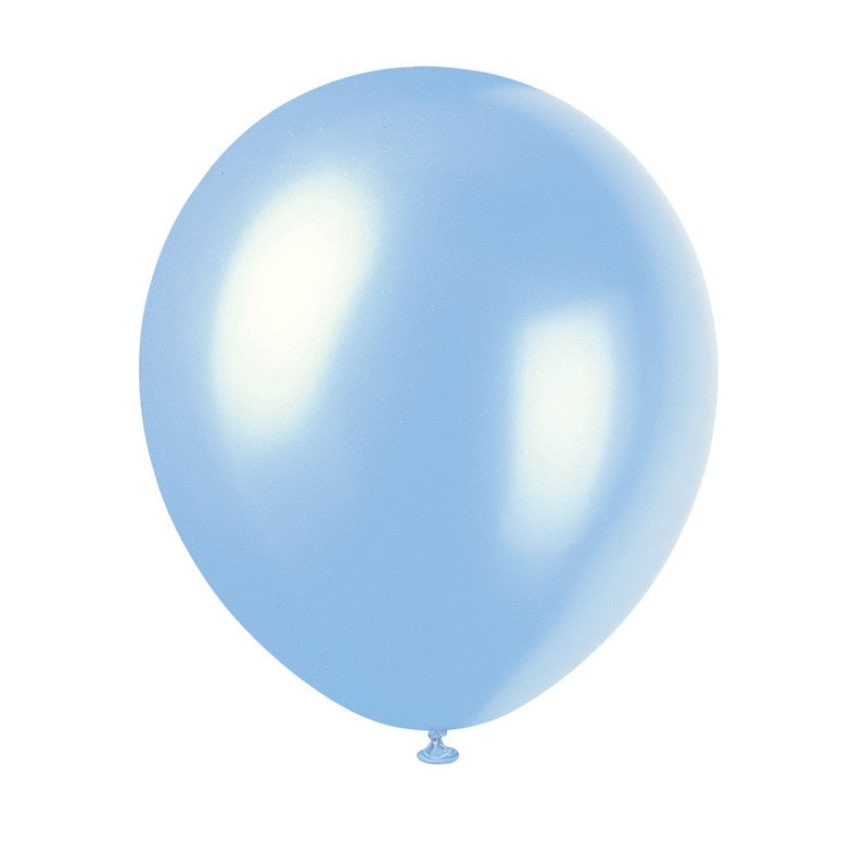 Latex Balloons 8ct - Powder Blue