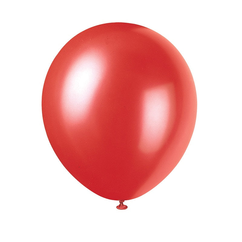 12 Latex Balloons  8ct - Frost Red"