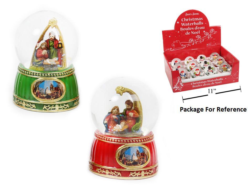 Deco N. 45mm Nativity Water Ball, 2asst.,12/PDQ, upc
