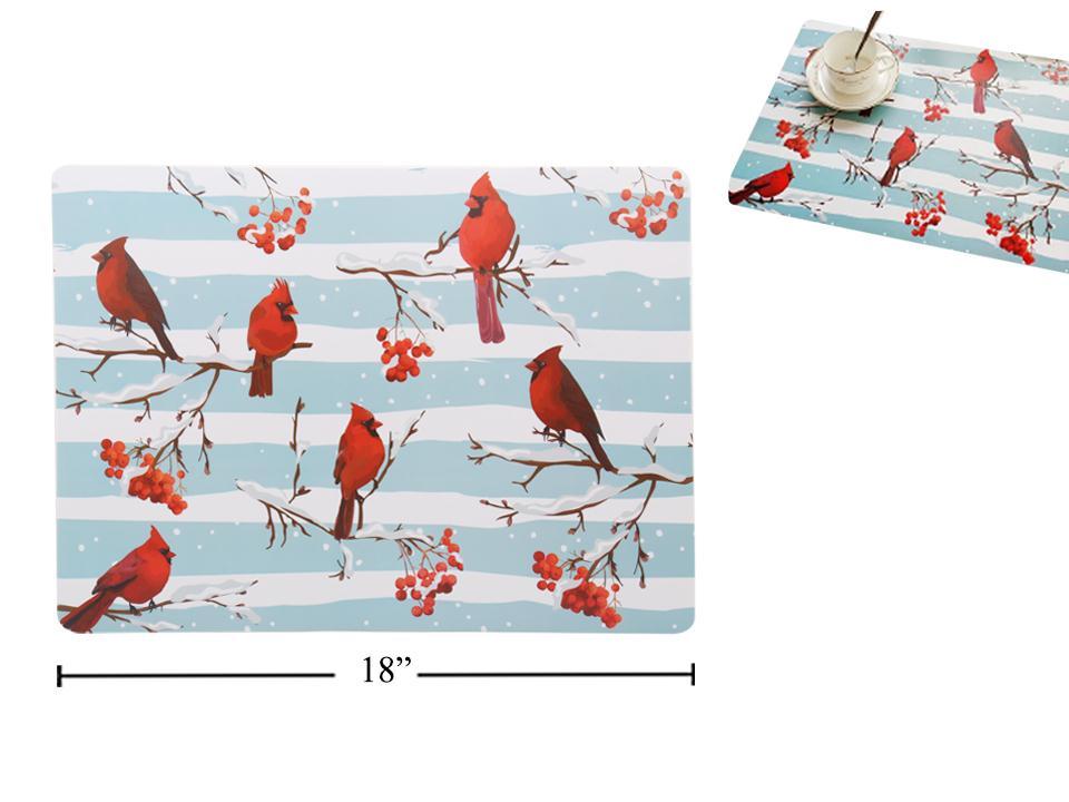 S.Secrets Xmas 13"x18" Cardinal EVA Placemat, upc