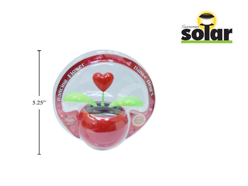 V'tines 4.25" Solar Dancing Heart, clamshell