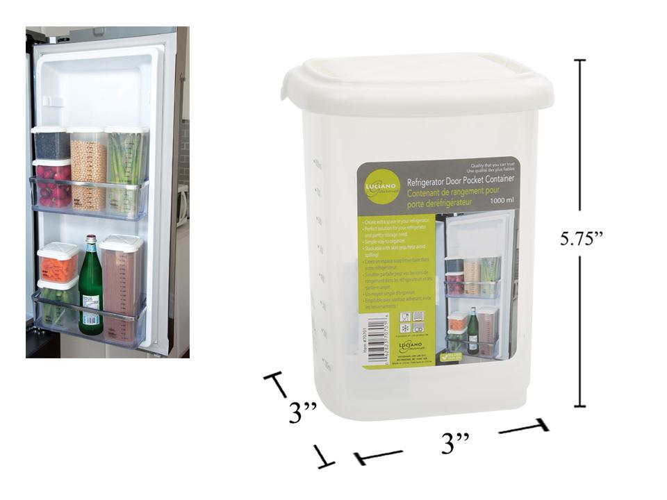 L.Gourmet 1L Storage Container, colour label