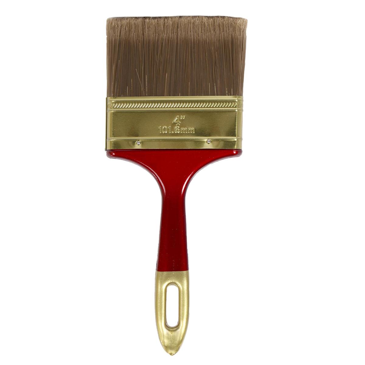 H.E. Paint Pro 4-Inch Paintbrush with Vinyl Bag and Label
