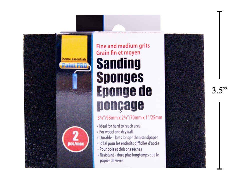 H.E. Paint Pro 2-Piece Sanding Sponge with Sleeve Card