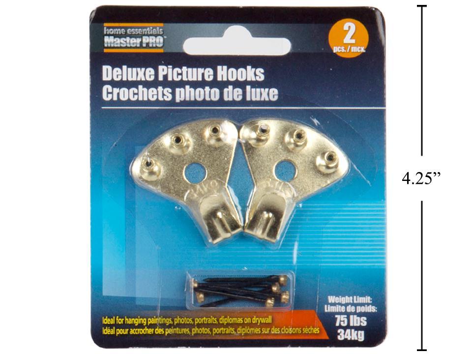 Master Pro 2-PC 3 Hole Picture Hook B/C