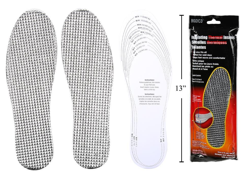 Bodico Insulating Thermal Insoles 30cm in Printed Bag