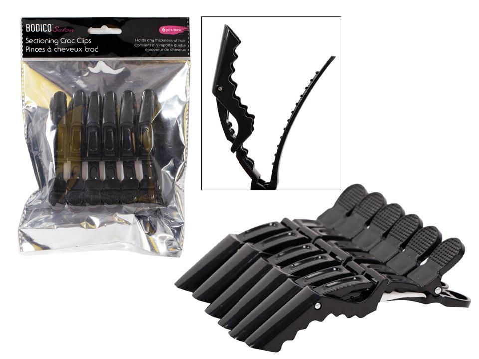 Bodico Salon's 6-Piece Sectioning Croc Clips