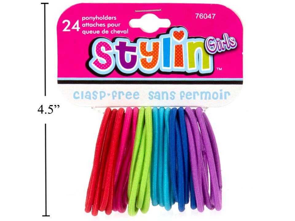 Styling 24-Piece Jewel Color Ponyholders