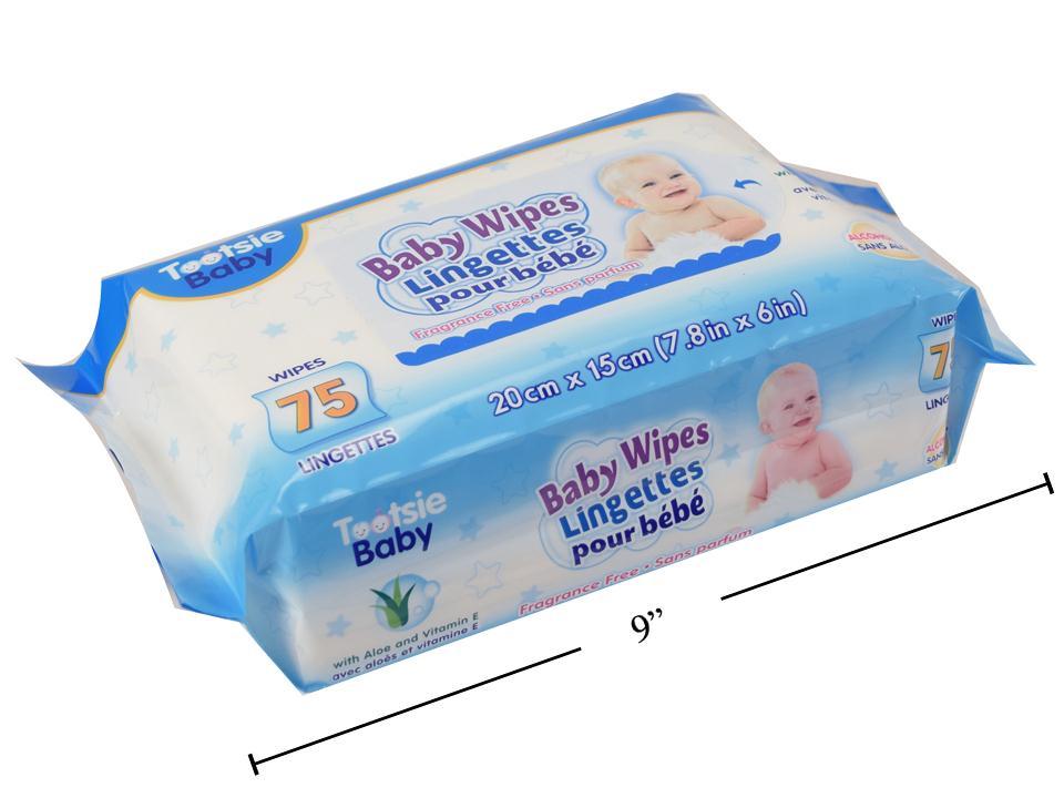 75-Piece Unscented Baby Wipes