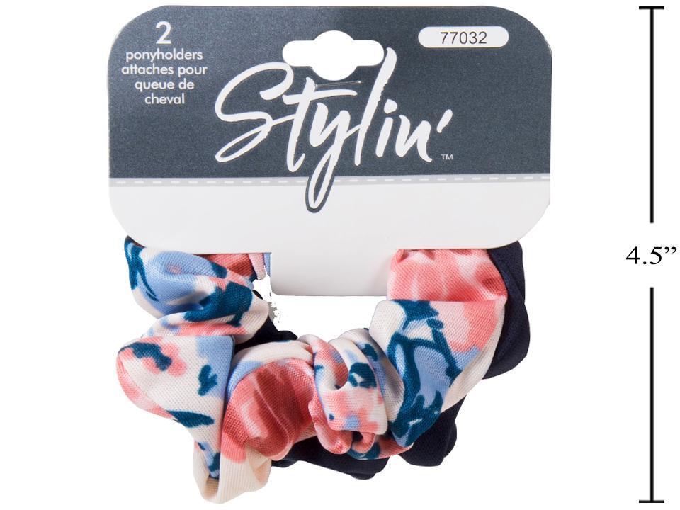 Stylin 2-Piece Ponyholders in Blue and Pink