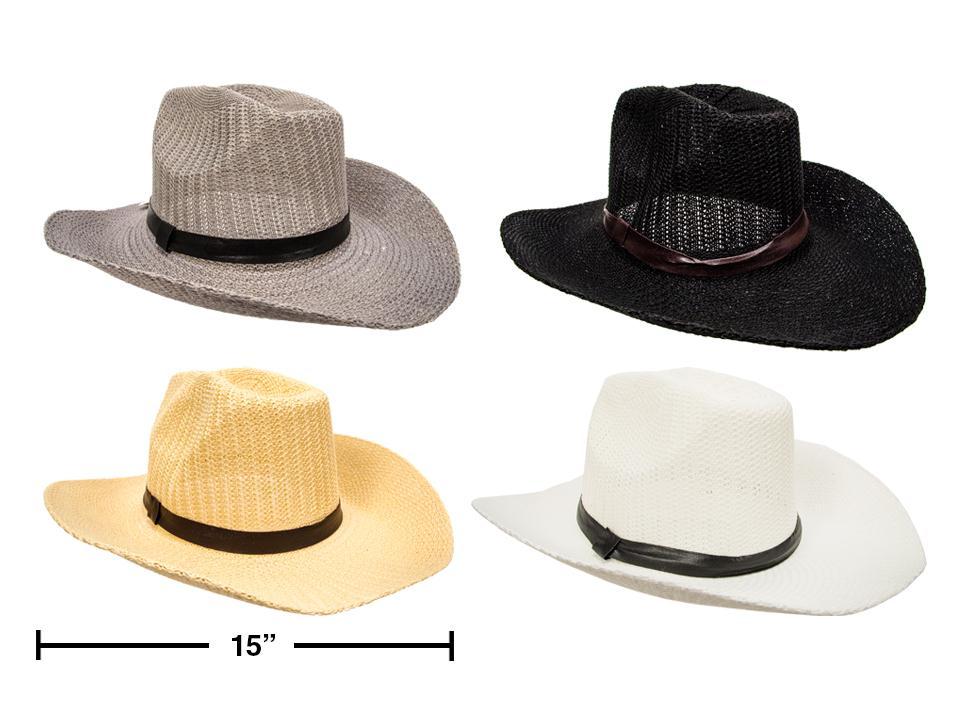 Men's Knitted Cowboy Hat, 100% Polyester