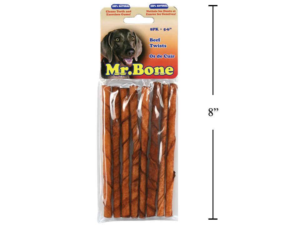 Mr. Bone 8-Pack Twist Beef (M01540)