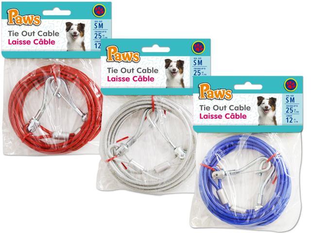 PAWS 12-Foot Tie Out Cable in Three Colors