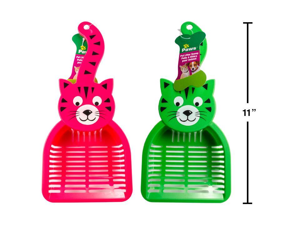PAWS Pet Litter Scoop with Hangtag, 2 Colors Available