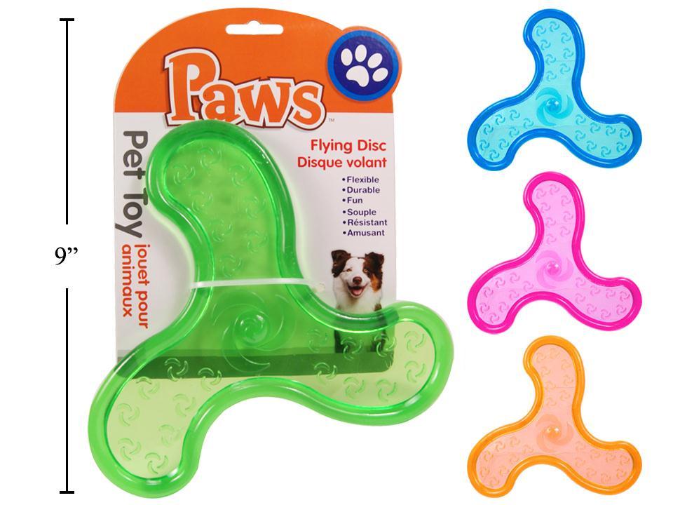PAWS 128g Flying Disc Pet Toys 4 col, t.o.c