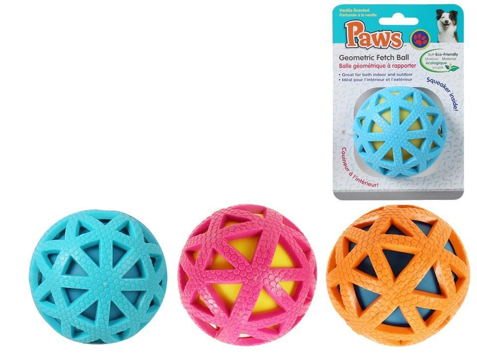 PAWS Geometric Fetch Ball, 2.75" Diameter